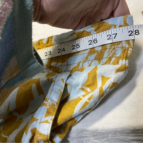 NEW Ava & Viv Linen Shorts Floral Print Loose Fit relaxed Flowy Summer Short 2X - Picture 3 of 10